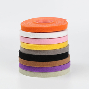 Dupla Face Reutilizável Soft Nylon Banda Auto-Locking Gancho e <span class=keywords><strong>Loop</strong></span> Correia de Fixação para Plantas Cable Ties - Product Image 1