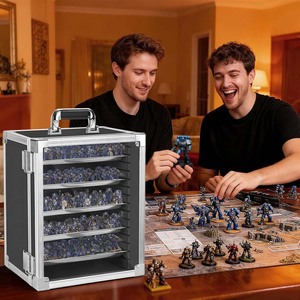 Boîte de transport miniature pour figurines de table avec plateaux magnétiques en métal pour jeux de société et RPG – Vente en gros - Product Image 4