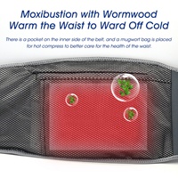 Ceinture de soutien lombaire gonflable à pression d'air, à vibration, à chaleur graphène et infrarouge lointain, avec compresse chaude pour la taille