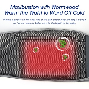 Ceinture de soutien lombaire gonflable à pression d'air, à vibration, à chaleur graphène et infrarouge lointain, avec compresse chaude pour la taille - Product Image 6