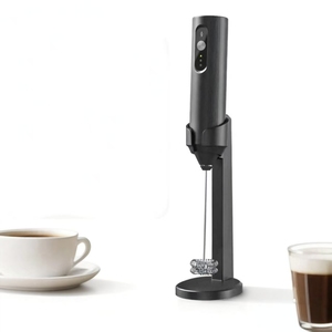 Frullino per Latte Ricaricabile <span class=keywords><strong>a</strong></span> 3 Velocità, Mixer Portatile per Bevande, <span class=keywords><strong>Montalatte</strong></span> Manuale per Caffè, Latte, Cappuccino - Product Image 1