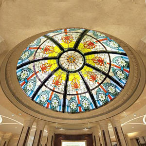 Cúpula de Vidrio Tiffany Personalizada para Decoración de Iluminación de Techo/Cúpula/Pared en Interiores y Exteriores - Product Image 3