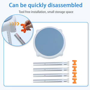 Tabouret de douche réglable en hauteur SUNCARE, siège pivotant à 360°, en alliage d'aluminium, antidérapant, pour personnes âgées - Product Image 4