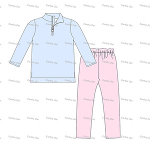 Vestiti per bambini vestiti per ragazze Legging set di cotone monogramma moda per bambini quarto di Zip tuta - Product Image 3