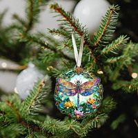 Ornement libellule personnalisé, ornements libellules pour cadeaux de Noël, femmes, hommes, ornement en acrylique
