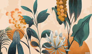 Nature Paysage Plante Floral Feuilles Vertes Maison Décoration Murale <span class=keywords><strong>Papier</strong></span> <span class=keywords><strong>Peint</strong></span> 3d Design Intérieur déco maison murale <span class=keywords><strong>Papier</strong></span> <span class=keywords><strong>Peint</strong></span> - Product Image 5