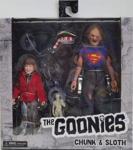 Figuras de Acción Vestidas de 8" de Los Goonies de <span class=keywords><strong>1985</strong></span> de NECA, Paquete de 2, Nuevas en Perfecto Estado, Modelos de Juguete de PVC - Figuras de PVC de Anime de Chunk y Sloth - Product Image 1