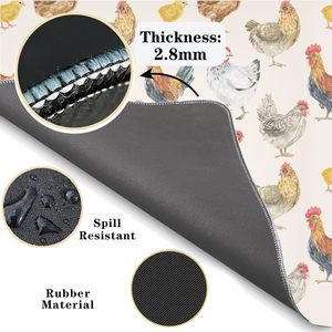 Tapis <span class=keywords><strong>de</strong></span> mahjong ergonomique antidérapant épais pour jeux <span class=keywords><strong>de</strong></span> cartes, <span class=keywords><strong>de</strong></span> poker, <span class=keywords><strong>de</strong></span> dominos et <span class=keywords><strong>de</strong></span> jeux <span class=keywords><strong>de</strong></span> société, cadeau idéal pour les passionnés d'élevage <span class=keywords><strong>de</strong></span> poulets - Product Image 3