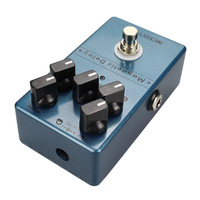 Mosky Pédale d'effet de guitare magnétique Echo Delay True Bypass électrique 5 boutons Pièces détachées de guitare Pédales de distorsion Pédale Overdrive