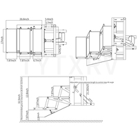 Accessoires pour caravanes HEYRV, marches pour caravanes, 3 marches pliantes, types électriques/manuels, escaliers avec éclairage LED pour caravanes, camions, remorques, camping-cars