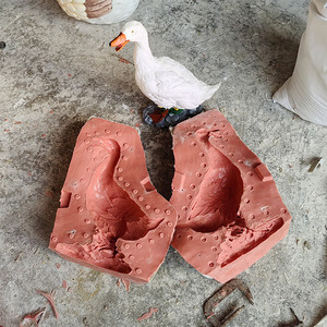 Khuôn làm động vật vườn lớn bằng silicon, khuôn đúc bê tông, khuôn nhựa hình thú dễ thương - Product Image 3