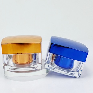 Contenants cosmétiques carrés de 15g, 30g, 50g, emballages pour baume à lèvres, crème pour les yeux, pot en plastique carré vide, pot en acrylique - Product Image 2