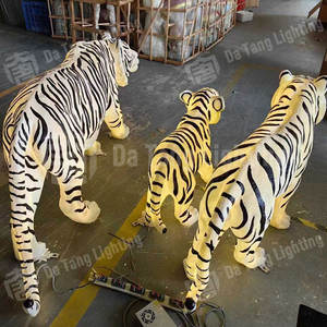 Estatua de Tigre de Resina Personalizable con Luces LED para Jardín Exterior y Parque, Iluminación para Festivales, Lámpara de Animal Impermeable IP65 - Product Image 3
