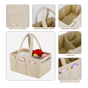 Meilleure vente Teddy Nappy <span class=keywords><strong>Caddie</strong></span> Baby Diaper Caddy Organizer Mommy Nappy Bag - Product Image 3