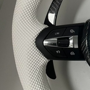 <span class=keywords><strong>Volante</strong></span> de Fibra de Carbono para Automóvil, <span class=keywords><strong>Volante</strong></span> de Cuero Blanco para <span class=keywords><strong>BMW</strong></span> F10 F30 E90 F70 E71 F31 F32 X5 X6 F01 F07 F20 F11 F22 M3 M5 - Product Image 4