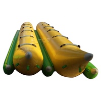 Jeu de sports extrêmes nautiques Pvc 10 personnes poisson volant gonflable bateau banane