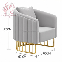 Fauteuil de salon de manucure moderne personnalisé, canapé d'attente pour salon de beauté, mobilier pour salon de manucure