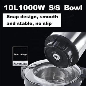 Hot <strong>Sale</strong> Stainless Steel Electric Yam Pounding Machine 6L/10L/12L Meat Grinder <strong>Chopper</strong> Factory Price Copper <strong>for</strong> Household Use - Product Image 2