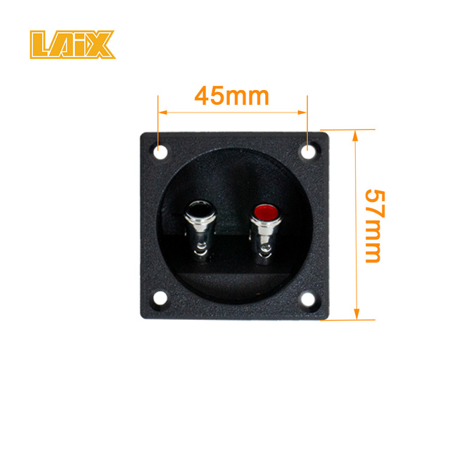 Black 2 Square Power Speaker Terminal Plates Essential Accessories for Connectors and Cups