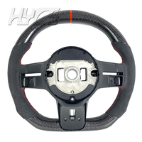 Volant de voiture personnalisé pour Mercedes Benz Classe C C300, en fibre de carbone, sportif et avec éclairage LED