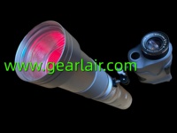 Outil d'allumage laser portable de 120 watts, kit de vision nocturne avec coque en CNC argentée et design artisanal