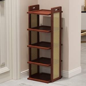 Zapatero de bambú de varias capas para almacenamiento en pasillos, dormitorios, salas de estar, uso doméstico, antimoho, duradero - Product Image 1