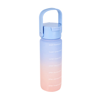 Bouteille d'eau en plastique sans BPA, écologique, avec poignée et bec verseur, pour enfants, camping, passe au lave-vaisselle, mignonne, 550 ml, 750 ml, 1 L, 1,5 L, 2,2 L