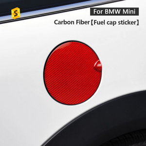 Shasha carbone véritable Fiber de carbone voiture intérieur accessoires couvercle de réservoir de carburant pour <span class=keywords><strong>Mini</strong></span> <span class=keywords><strong>Cooper</strong></span> <span class=keywords><strong>R56</strong></span> <span class=keywords><strong>R56</strong></span> LCI Clubman R55 Clubman R55 LCI - Product Image 4