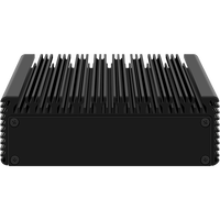Barato Industrial Mini PC sin ventilador Intel Celeron N3050/N3700/J4125 Dual Nics RJ45 4K Dual Lan Mini ordenador DDR4 RAM 24x7 AU/US/EU