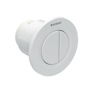 Válvula de descarga neumática Geberit de 2 posiciones con control remoto integrado, color blanco - Product Image 1