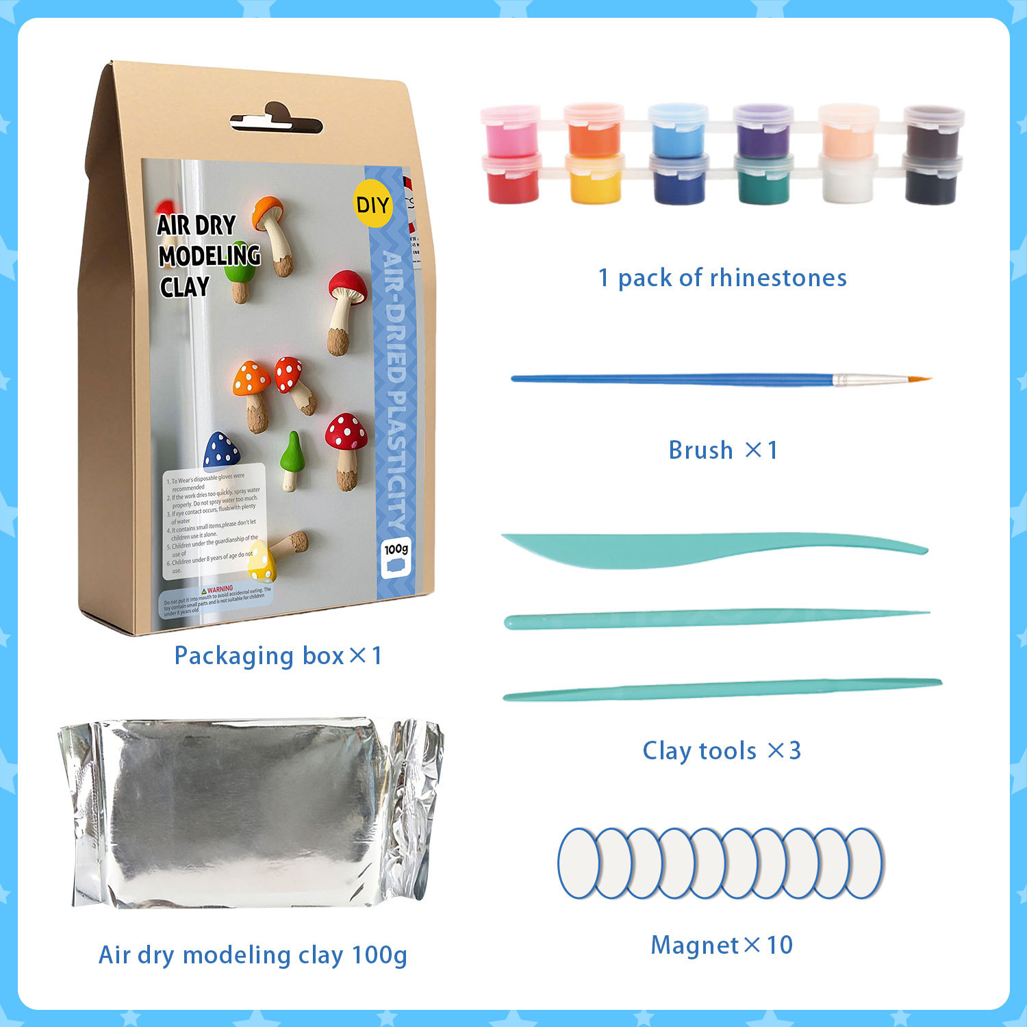 Air-Dried Clay DIY Kit Style 3