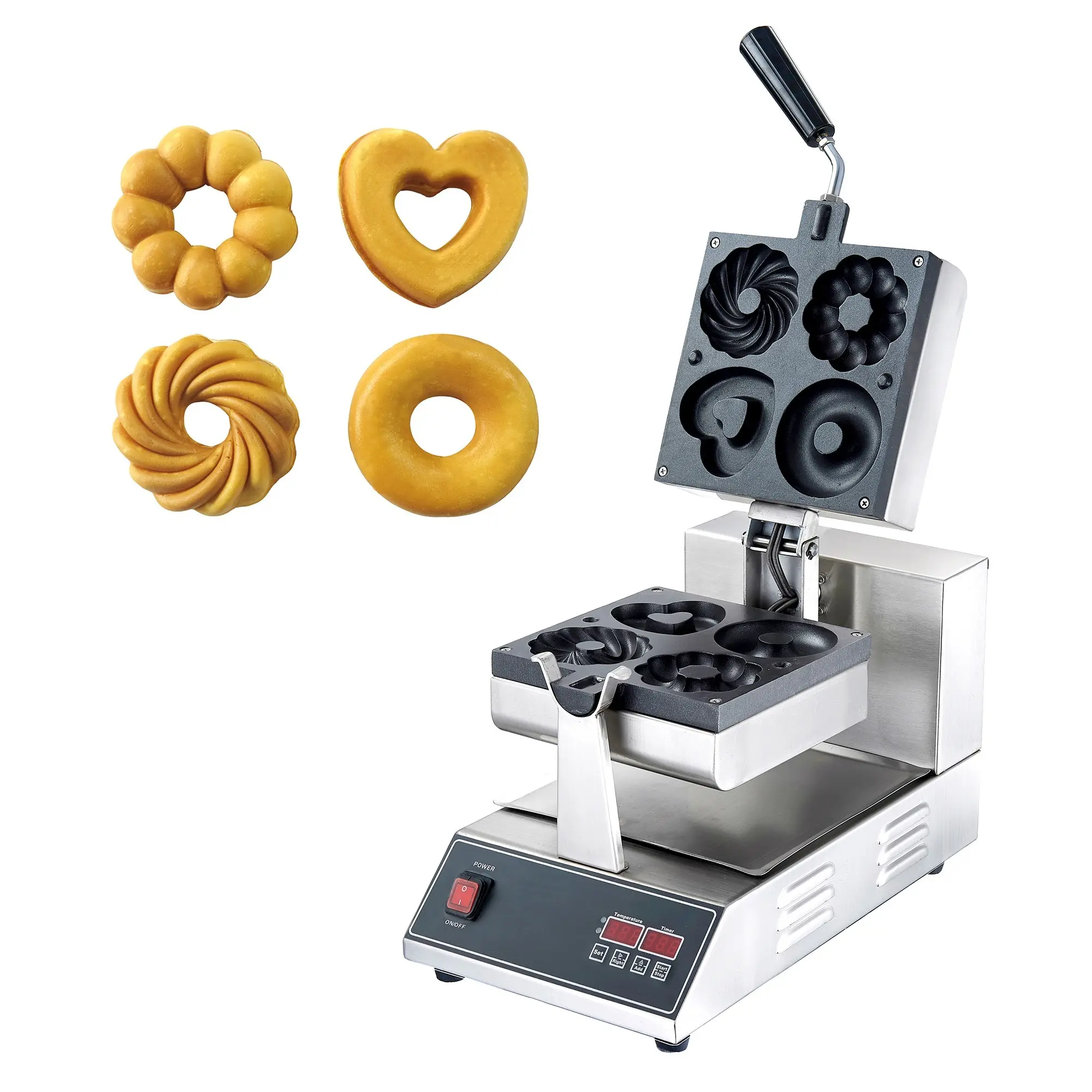 CANMAX Manufacturer High Quality Mini Commercial Automatic Electric Donut Making Machines Waffle Maker Machine