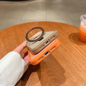 Original Matte Frosted Magnetic Mobile Phone case for iPhone 17 16 15 14 Pro Max Shockproof Cases Soft <b>Cover</b> Back With Holder - Product Image 5