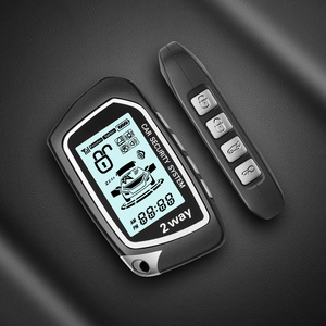 Hai cách <span class=keywords><strong>LCD</strong></span> xe báo động từ xa khởi động <span class=keywords><strong>LCD</strong></span> Điều khiển Màu đen DC 12V phổ báo động xe với GPS Hệ thống theo dõi 50 bộ Đại Bàng hoặc OEM - Product Image 4