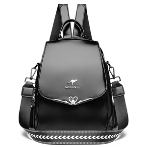 Boro Kangaroo Women's <b>Backpack</b> <b>Large</b> Capacity Casual Travel Anti-Theft Covered Bag With Kangaroo Logo And Charm - Product Image 5