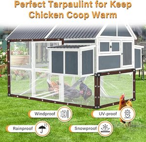 Rõ ràng Tarp nhiệm vụ nặng nề không thấm nước bạt trong suốt Vinyl <span class=keywords><strong>PVC</strong></span> tarps cho nhà kính gà Coop hiên - Product Image 5