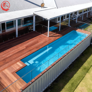 <span class=keywords><strong>Piscine</strong></span> Intérieure en Conteneur Prête à l'Emploi, Conteneur-<span class=keywords><strong>Piscine</strong></span> Personnalisé 16' x 40' avec Terrasse, <span class=keywords><strong>Piscine</strong></span> Conteneur Double Largeur avec Toit - Product Image 1