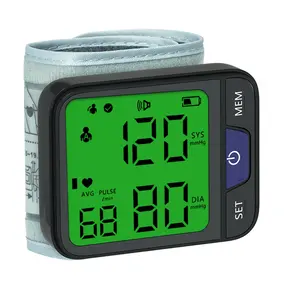 ポータブル血圧モニター医療用デジタル血圧計BPマシン手首血圧モニター