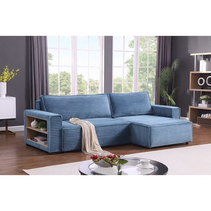 Luxury Sleeping Sofa <strong>Bed</strong> With Storage Pull Out Sofa <strong>Bed</strong> Small Size L Shape Sofa <strong>Bed</strong> for Living Room Furniture With Ottoman - Product Image 6