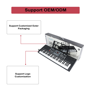 Teclado Electrónico de 61 Teclas <span class=keywords><strong>BD670</strong></span>, Piano Electrónico de Plástico para Estudiantes, Portátil para Viajes, con Batería AA, Rueda de Afinación, Micrófono Incorporado - Product Image 4
