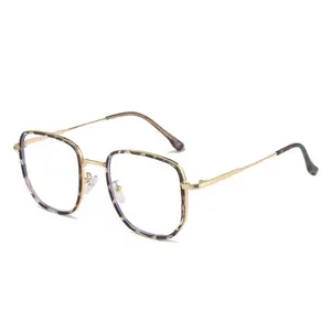 Custom Logo Cheap Eyewear Anti Blue Light Computer Eyeglasses Unisex Oversized Square Optical Glasses Frame 2023