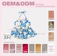 Robe d'été pour bébé fille, haut à bretelles, sans manches, motif floral, vêtements pour bébés de 0 à 6 ans