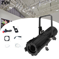 Projecteur LED profilé DMX à zoom manuel, blanc chaud et blanc froid, 100W, pour scène, théâtre, studio, concert, éclairage d'imagerie DMX
