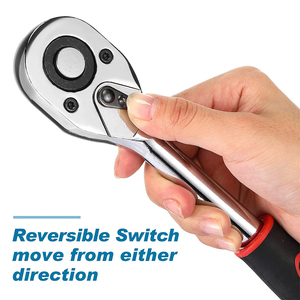 Phát Hành Nhanh Bánh Răng 24 Răng Có Thể Đảo Ngược 1/4, 3/8, 1/2 Inch Ổ Cắm <span class=keywords><strong>Ratchet</strong></span> Cờ Lê - Product Image 5