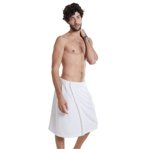 Toallas Envolventes de Algodón 100% para <span class=keywords><strong>Hombre</strong></span>, Bordadas, de Color Sólido, con Cierre Ajustable, Certificación OEKO-TEX, para Spa, <span class=keywords><strong>Piscina</strong></span> y Baño, Venta al Por Mayor - Product Image 3