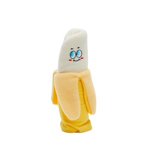 Jouets à couiner pour animaux de compagnie écologiques, série de fruits, banane, peluche pour chien, jouets à mâcher durables, sûrs, utilisation intérieure et extérieure, vente en gros - Product Image 6