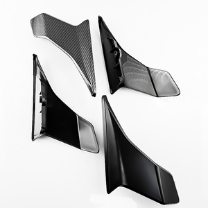 Deflectores de Viento Laterales para Motocicleta Qiangye, Estilo Fibra de Carbono, 26mm, Ajuste Universal, Apariencia de Carreras - Product Image 2