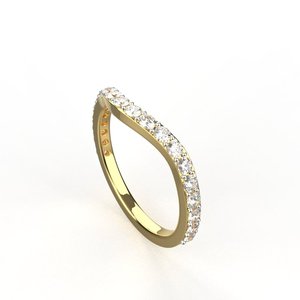 Trendy <b>Silver</b> <b>Eternity</b> <b>Ring</b> For Girls and Womens American Diamond <b>Ring</b> for Ladies - Product Image 2