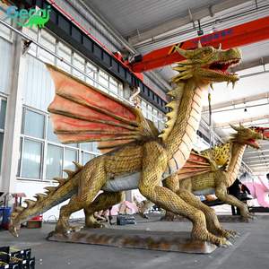 Fábrica de Modelos Robóticos para Parques de Diversiones Gecai, Dragones Animatrónicos de Tamaño Real con Material de Resina para Uso en Exteriores - Product Image 2