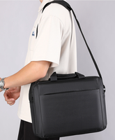 Sac à bandoulière moderne pour ordinateur portable, ultra-fin, en nylon, avec impression numérique et logo personnalisé, 14-15,6 pouces, prix usine